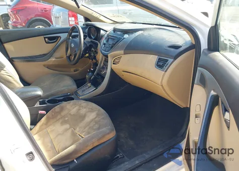 2013 Hyundai Elantra Gls z USA, uszkodzony, nr VIN 5NPDH4AE5DH349210